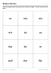 Vorschau: Blitzlese-Kärtchen