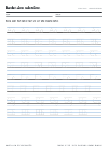 Vorschau: Buchstaben schreiben