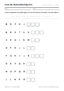 Vorschau: Buchstabenfolgen