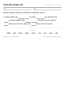 Vorschau: Lückentext