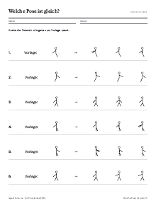 Vorschau: Welche Pose ist gleich?