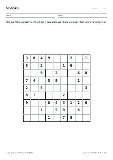 Vorschau: Sudoku