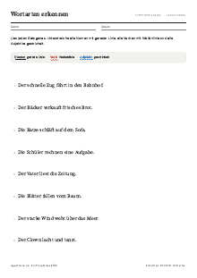 Vorschau: Wortarten