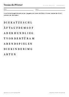 Vorschau: Wortschlange