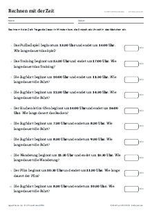 Vorschau: Zeitspannen